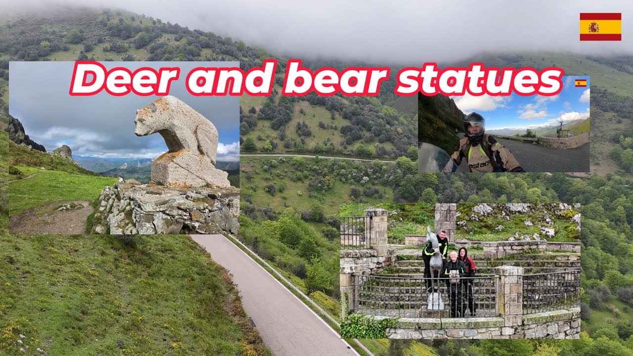S3-E7 More riding the Pyrenees - Deer and bear statues