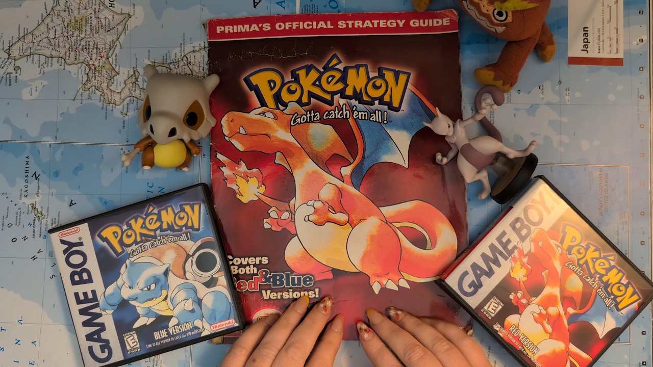 Pok&eacute;mon ASMR ~ Maps of Kanto! 1998 Red & Blue Strategy Guide, Soft Spoken, Original 150 Pok&eacute;dex