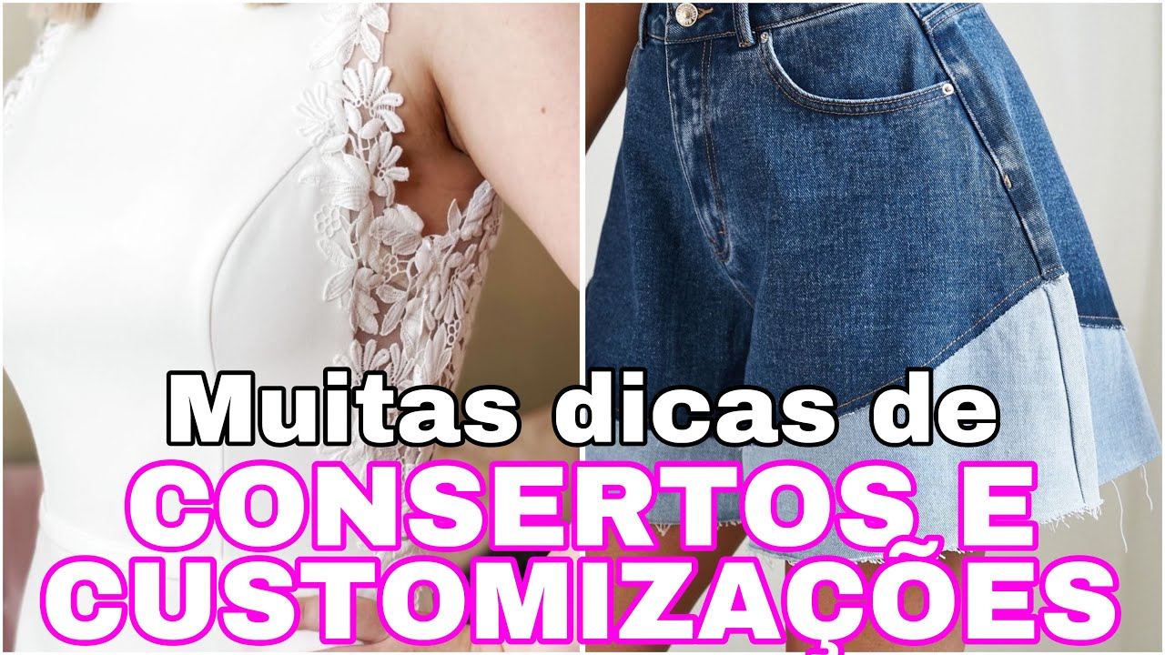 Muitas dicas pra customizar e consertar roupas / renove seu guarda roupa com Huda Nunes
