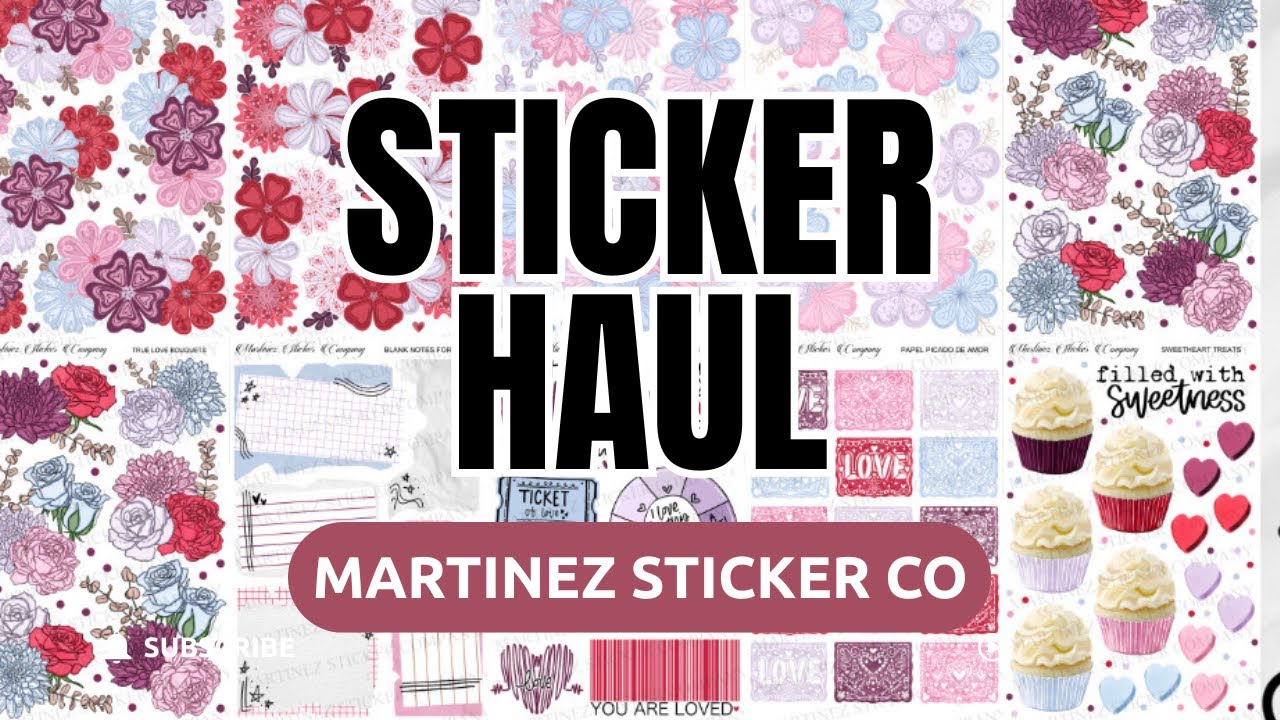 ПОКУПКИ НАКЛЕЕК | MARTINEZ STICKER CO | КОЛЛЕКЦИЯ ROMANCE IN BLOOM