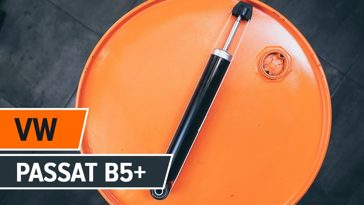 How to change rear shock absorbers on VW PASSAT B5+ TUTORIAL | AUTODOC