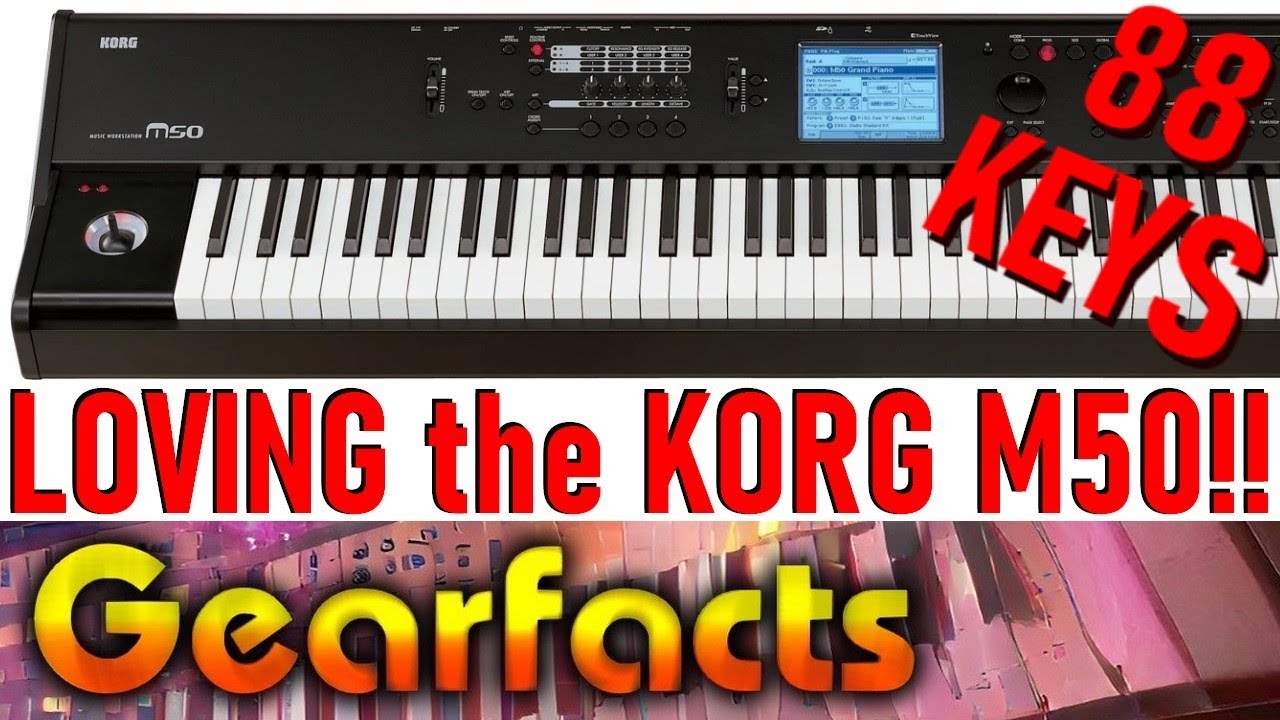 Мощная версия KORG M50 с 88 клавишами! Выразительность +++++