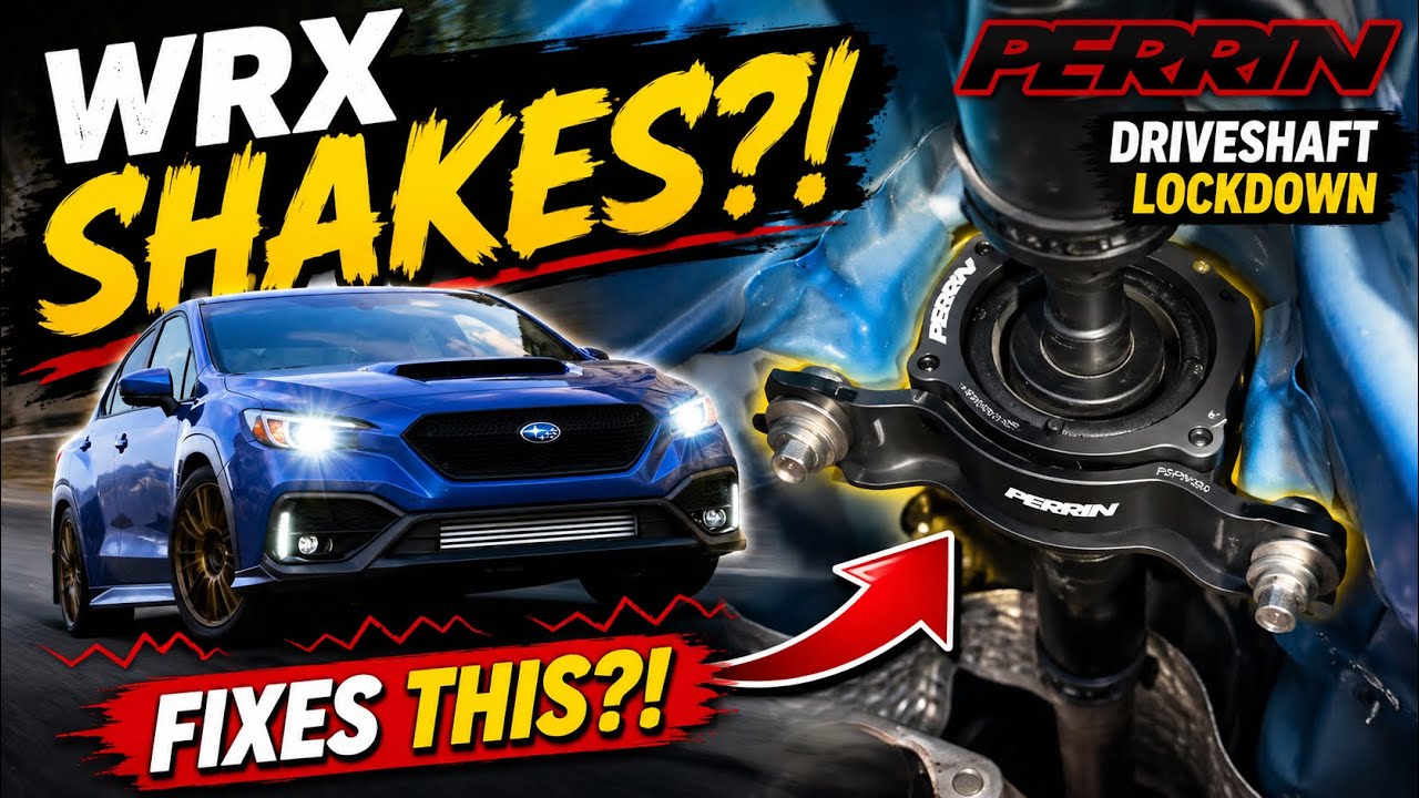 Subaru VB WRX Perrin driveshaft lockdown carrier bushings install and road testing