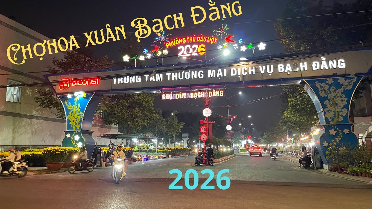 Chợ hoa xuân Bạch Đằng Bình Dương 2026