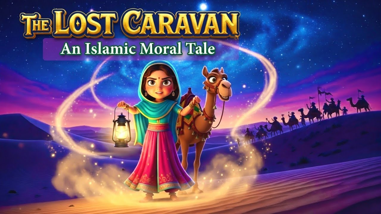 The Lost Caravan | Wajeeha’s Desert Rescue | An Islamic Moral Story of Helping for Allah
