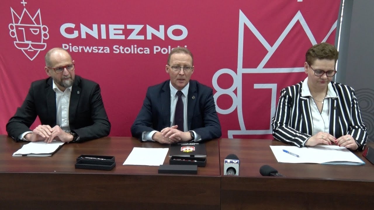 Podpisanie umowy partnerstwa krajowego Miasta Gniezna z Powiatem Gnieźnieńskim
