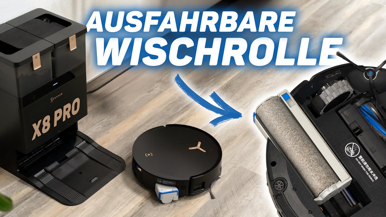 Spitzen-Saugroboter mit ausfahrbarer Wischrolle: Ecovacs X8 Pro Omni Test