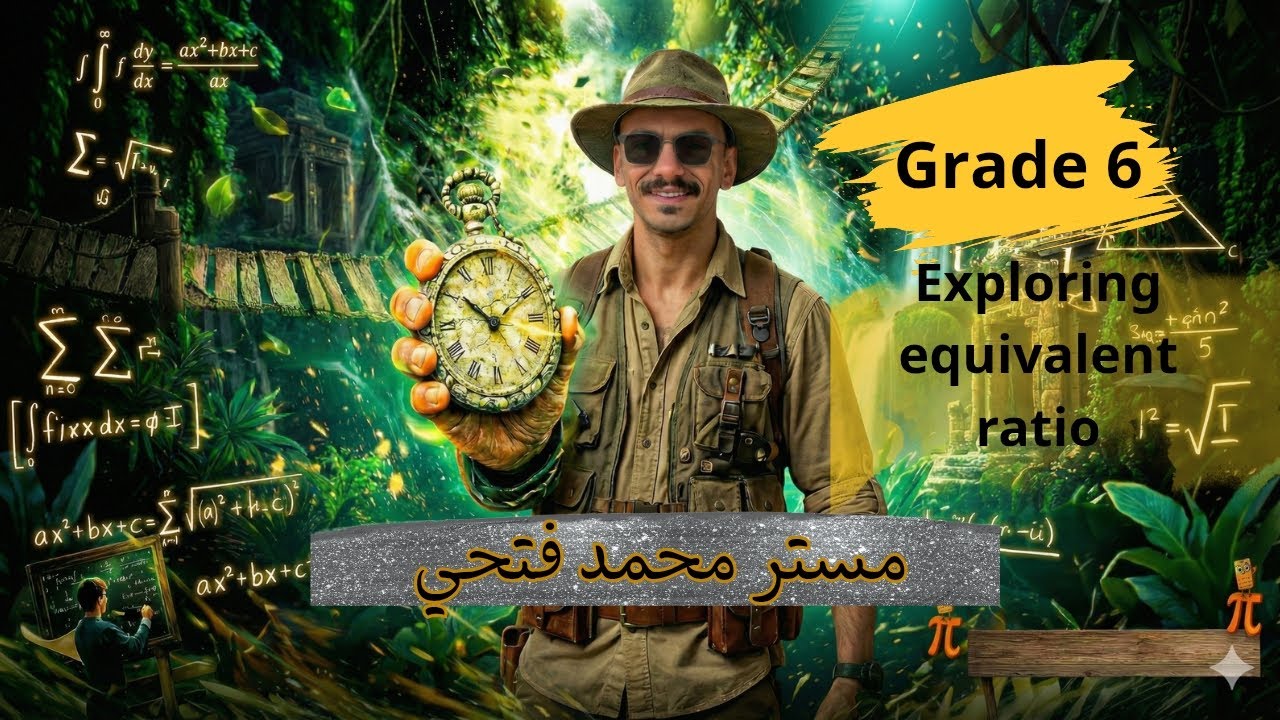 Exploring equivalent ratio | math grade 6 | Mr. Mohamed شرح ماث جريد 6 النسبه