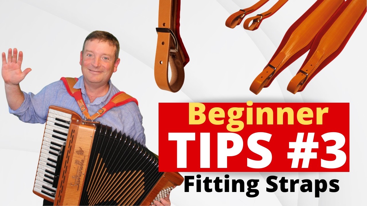 Tips for beginner piano accordion - how to fit accordion straps