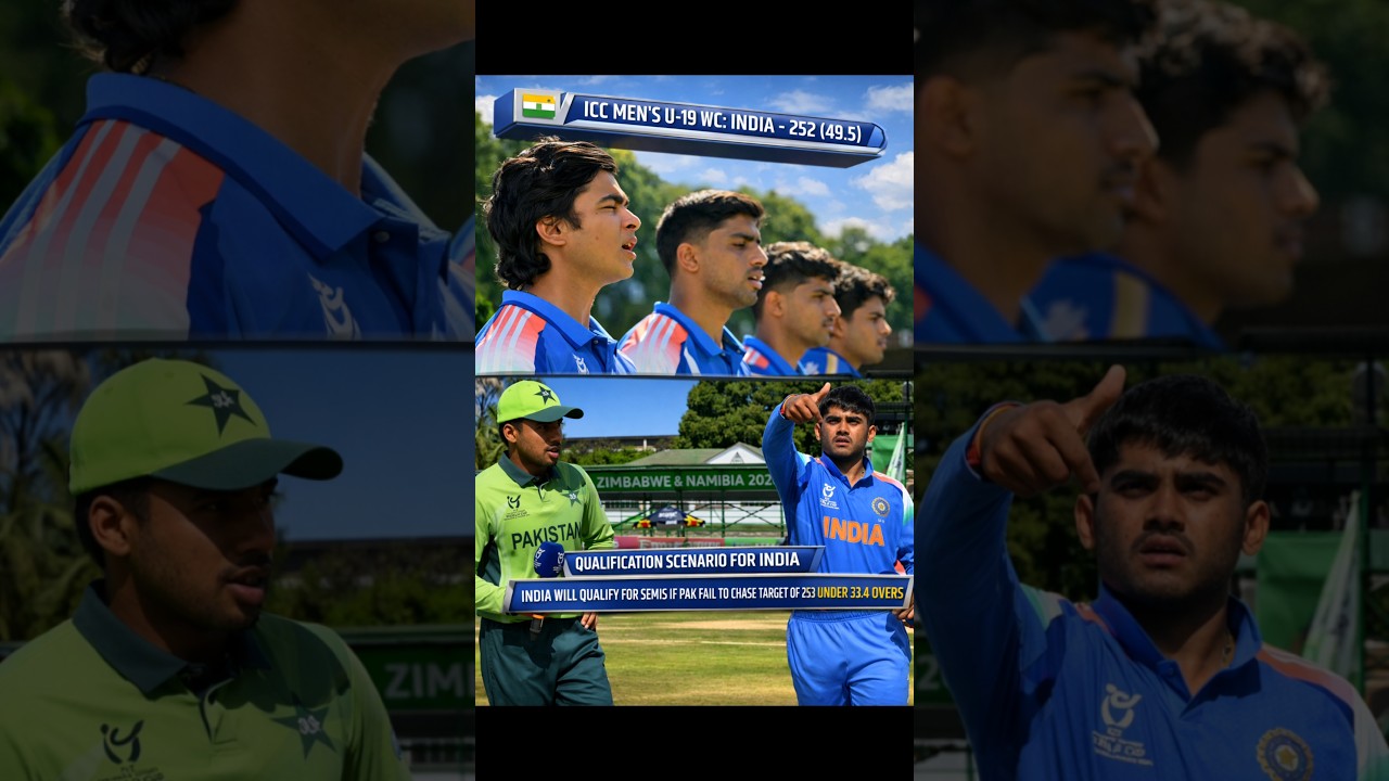 INDIA vs PAKISTAN U19 🔥 | Qualification Scenario Explained | 3D Cricket Edit | U19 World Cup