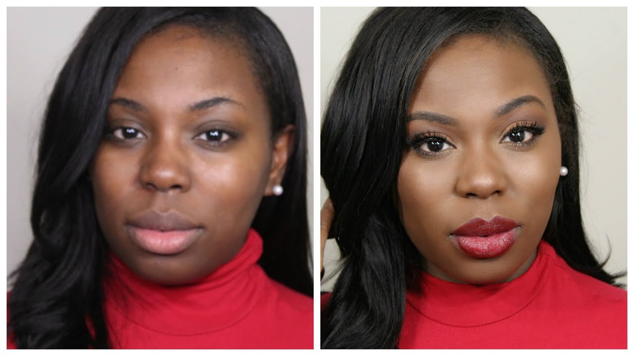 Drugstore Fall Makeup Tutorial For Darker Skin | TianaJ