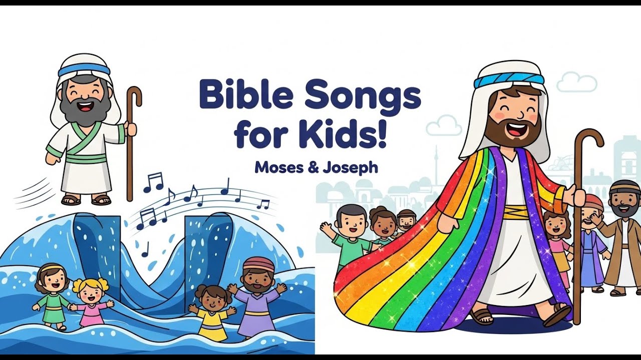 Bible Songs for Kids 🎶 | Moses Says Let My People Go! & More | Fun Christian Nursery Rhymes