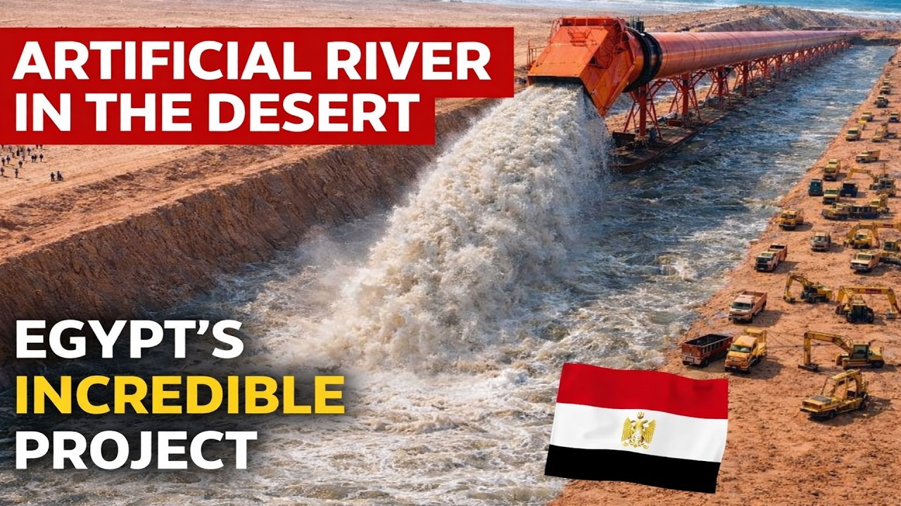 How Egypt Engineered a Massive Desert River by Splitting Half the Sahara?