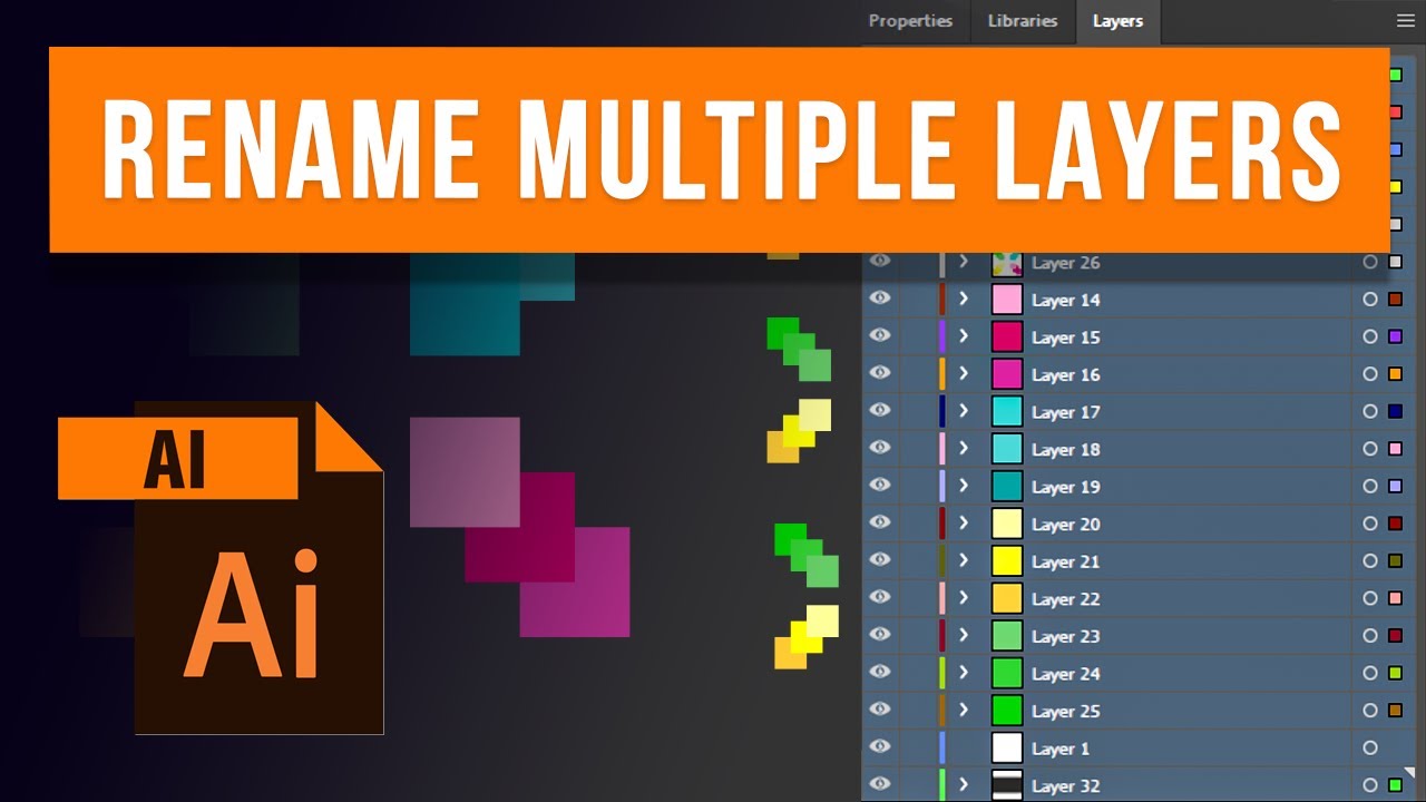 How to Rename Multiple Layers in Adobe Illustrator