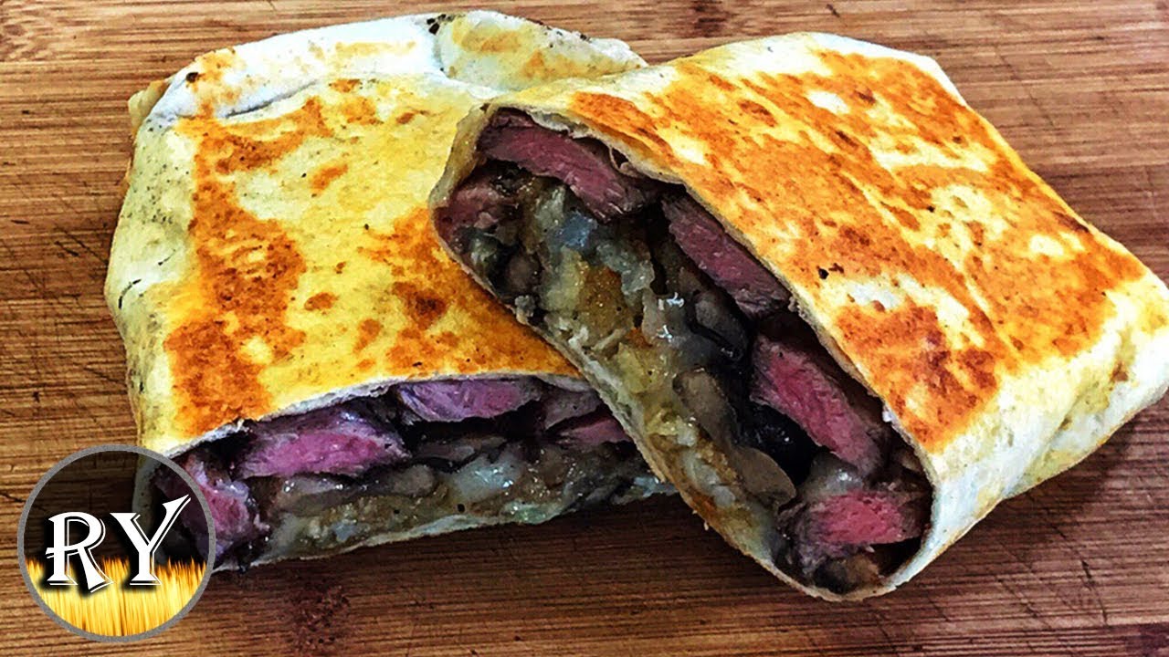 My Steak and Tater Burrito Grilled On The Weber Kettle