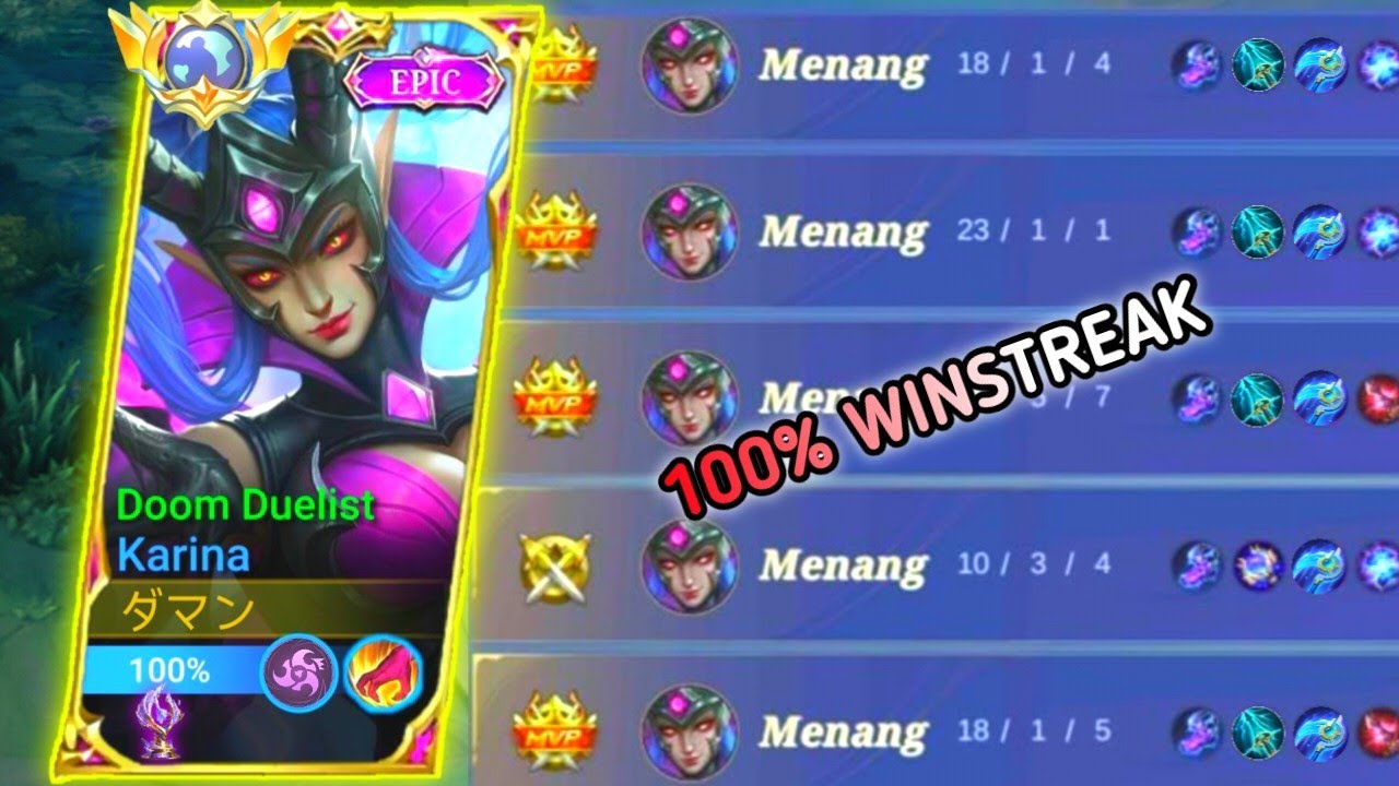 FINALLY!!! 100% WINSTREAK KARINA GAMEPLAY NEW BUILD - SOLO RANK TO MYTHIC