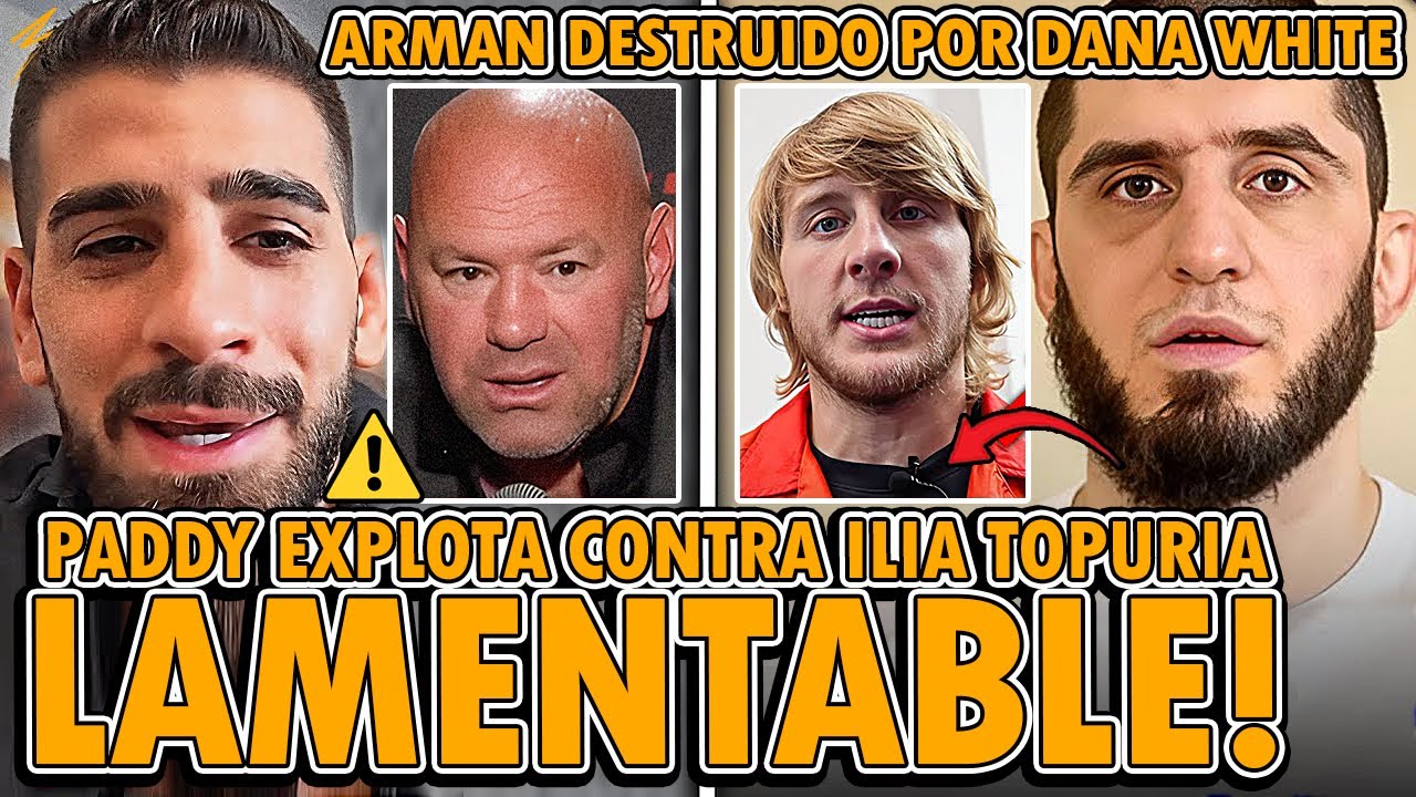 ⚠️¡POLÉMICA! ¡ILIA TOPURIA PROTEGIDO por UFC Y DANA WHITE! ¡PADDY INSULTA a TOPURIA ANTES DE UFC 324