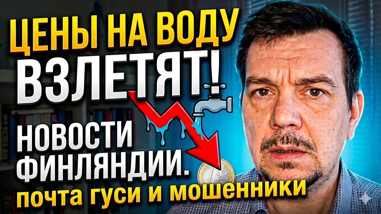 СРОЧНО: В Финляндии растут тарифы на воду, письма в электронку и борьба с дипфейками.