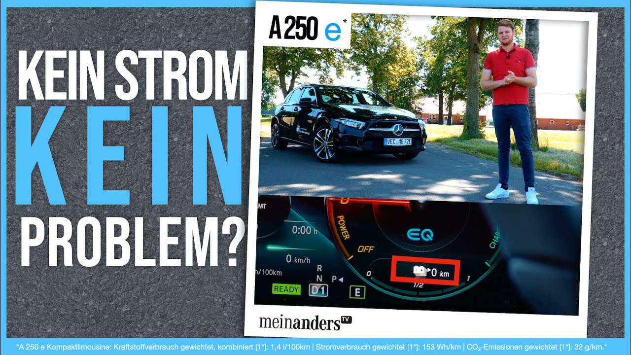 Mercedes A 250 e: Kein Strom, KEIN Problem? I 4k