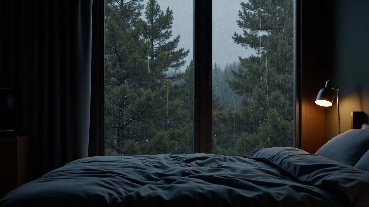 Trois heures de sons de pluie - Musique pour s'endormir les jours de pluie et soulager le stress