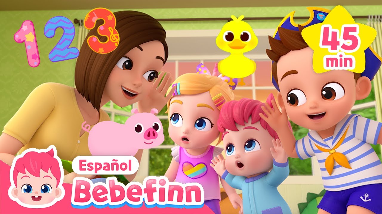 🔢🔠 Aprendo Nuevas Cosas Todos Los Días | Canciones Infantiles | Bebefinn en español