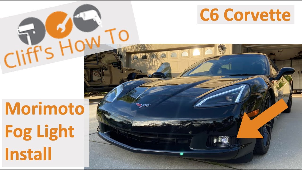 Morimoto LED Fog Light Install C6 Corvette