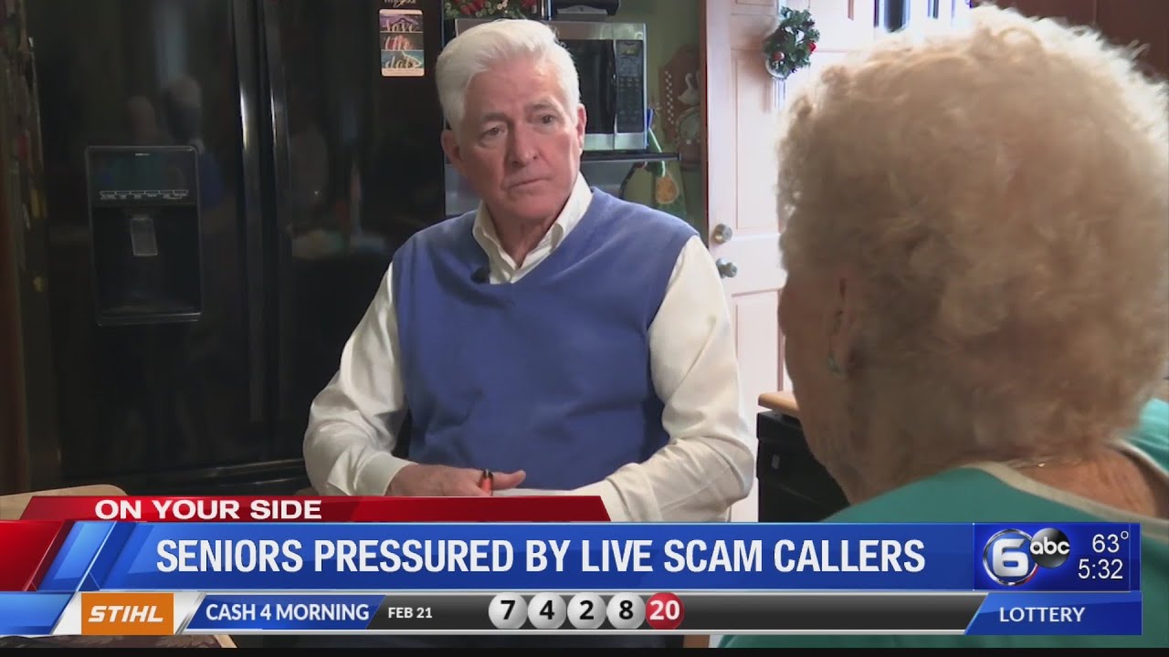 Seniors pressured by live scam callers