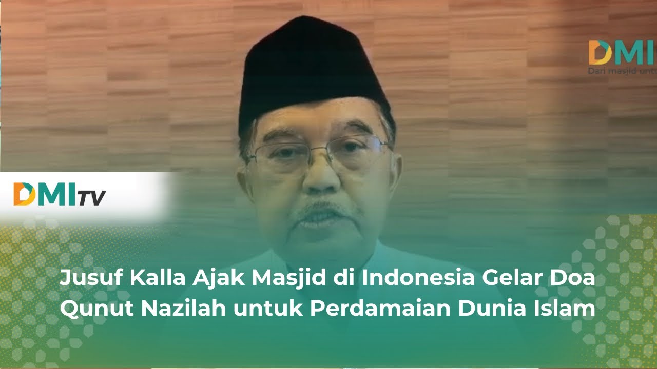 Jusuf Kalla Ajak Masjid di Indonesia Gelar Doa Qunut Nazilah untuk Perdamaian Dunia Islam