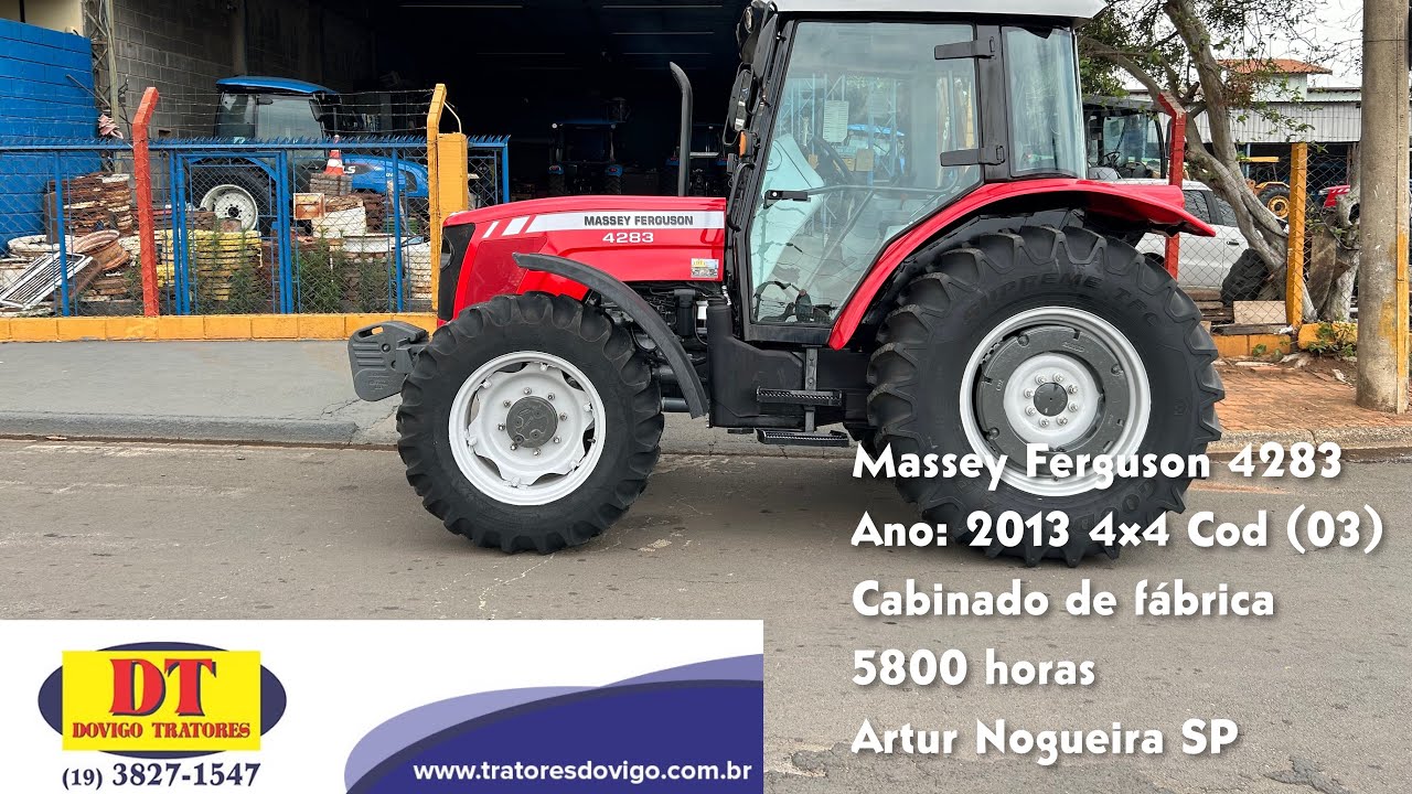 Trator Massey Ferguson 4283 4x4 Ano 2013 Cabinado de Fábrica a Vendaa !! Cod (03)