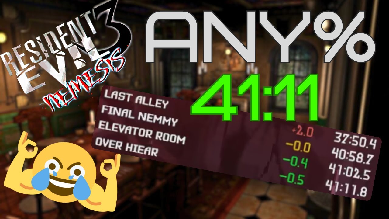 Any% за 41:11 &mdash; Resident Evil 3 OG