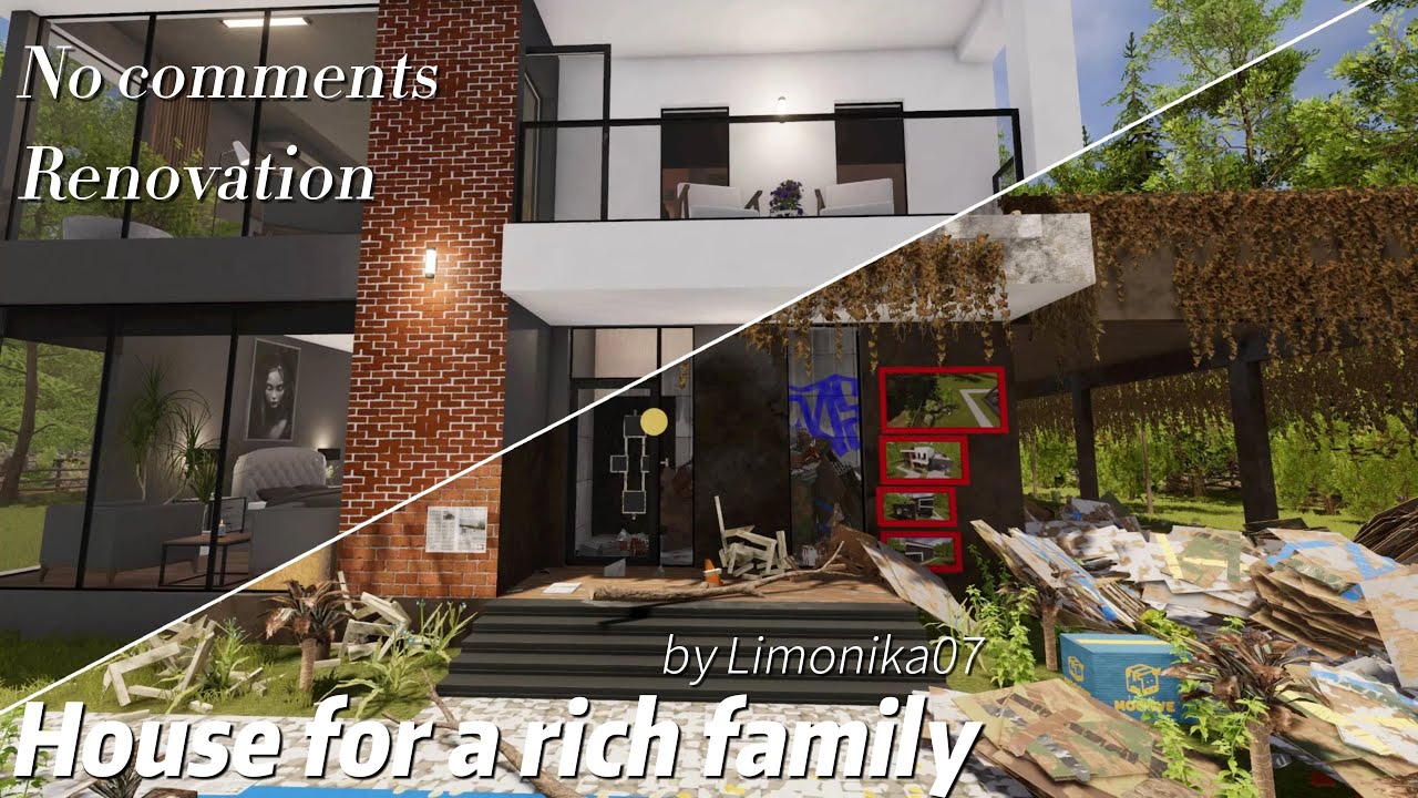 House For A Rich Family I House Flipper 2 I Modern House I No comments I ASMR