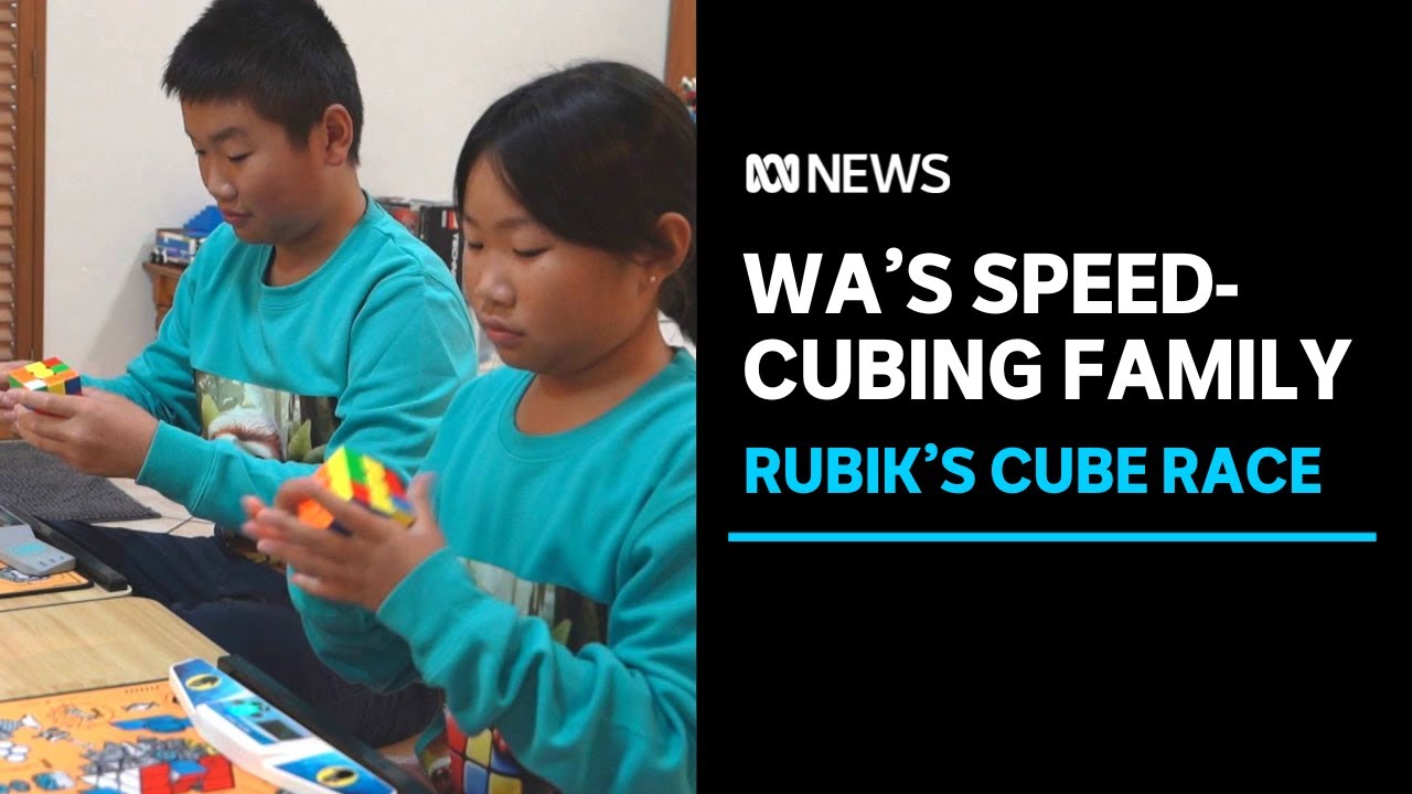 Speedcubing family squares up for international Rubik's cube competition | ABC News