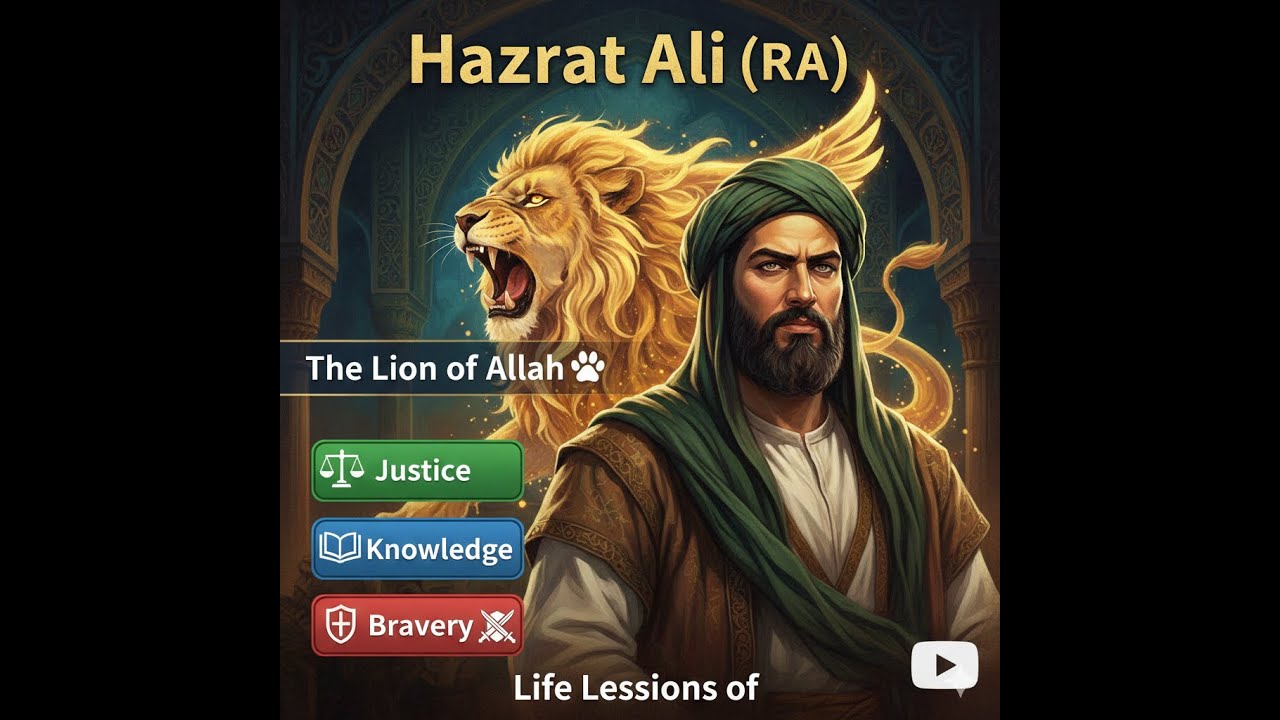 Hazrat Ali (RA) | The Lion of Allah | Life Lessons of Justice, Knowledge & Bravery