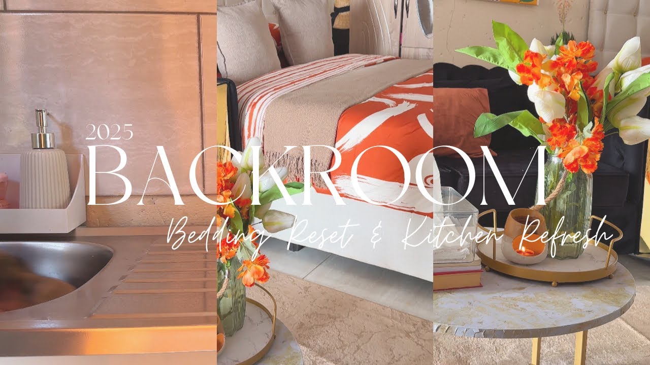 2025 BACKROOM RESET | New month,New bedding | Backroom Living | Home making | South African Youtuber