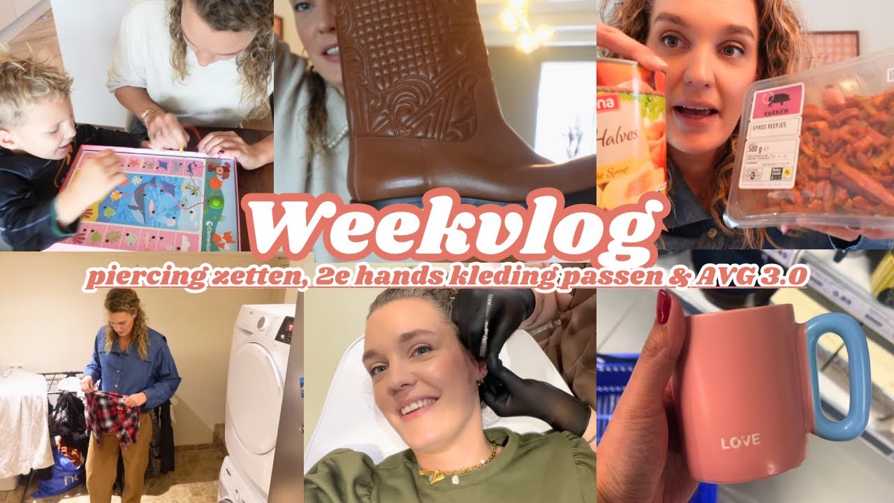 GETTING A PIERCING, GOING ON A ROUND OF ACTION, DOING GROCERY | Weekly vlog | Just call me Fem