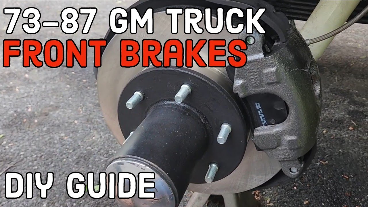 FROZEN Caliper caught FIRE!! How to replace Squarebody K10 Front brakes - GM 10 Bolt Front axle