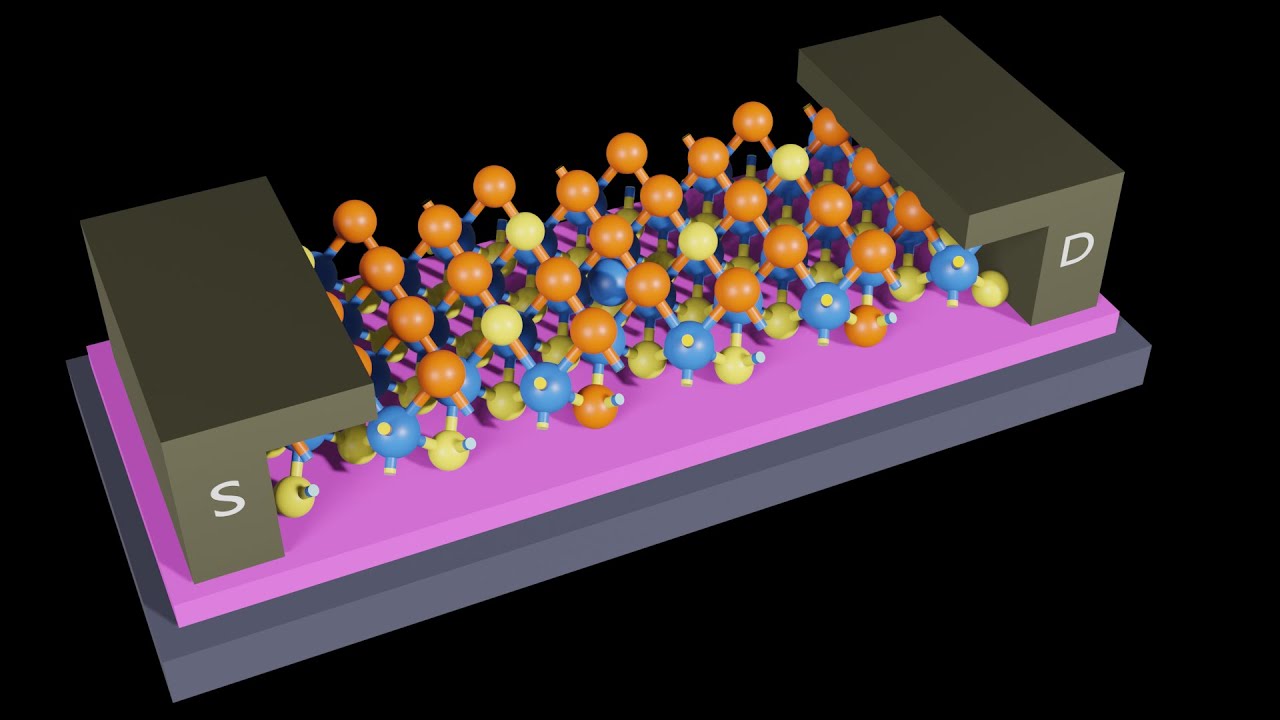 Tutorial: Making 3-D schematic of MoS2 FET using Blender
