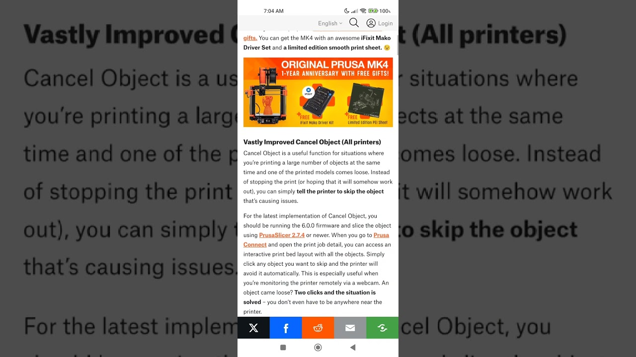 Major Firmware Release 6.0.0, PrusaSlicer 2.7.4 and Prusa Connect Updates Summary