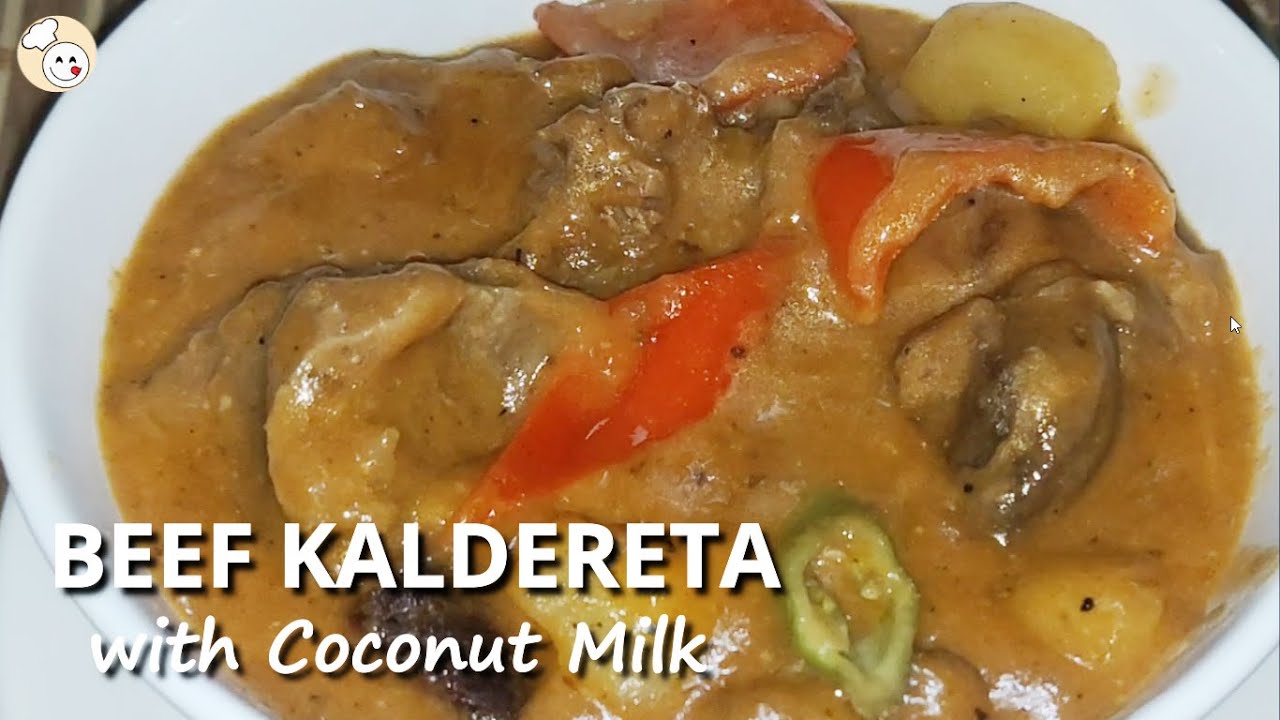 BEEF KALDERETA WITH COCONUT MILK | EASY CREAMY BEEF KALDERETA  RECIPE | SUPER TASTY! | SARAP CUISINE