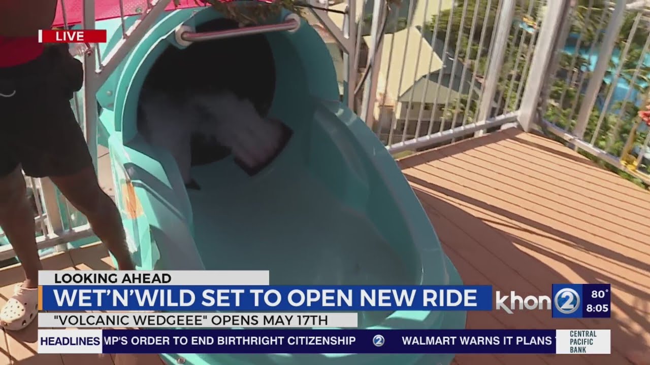 WATCH: KHON2's Chris Latronic tests out Wet 'n' Wild's newest ride