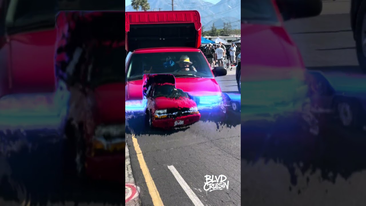 Chevy Truck Lowrider #lowrider #blvd_cruisin Red chevy Pick up truck