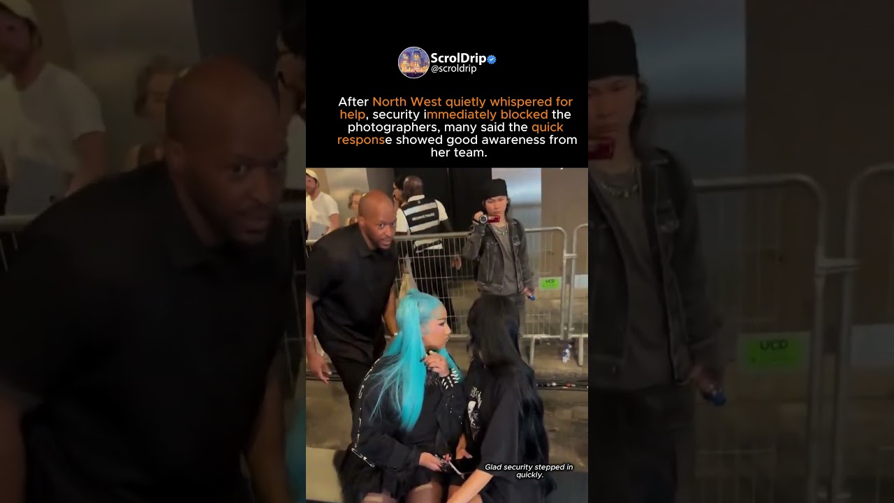 North West Whispers for Help as Security Quickly Steps In 😳 #Shorts #Celebrity