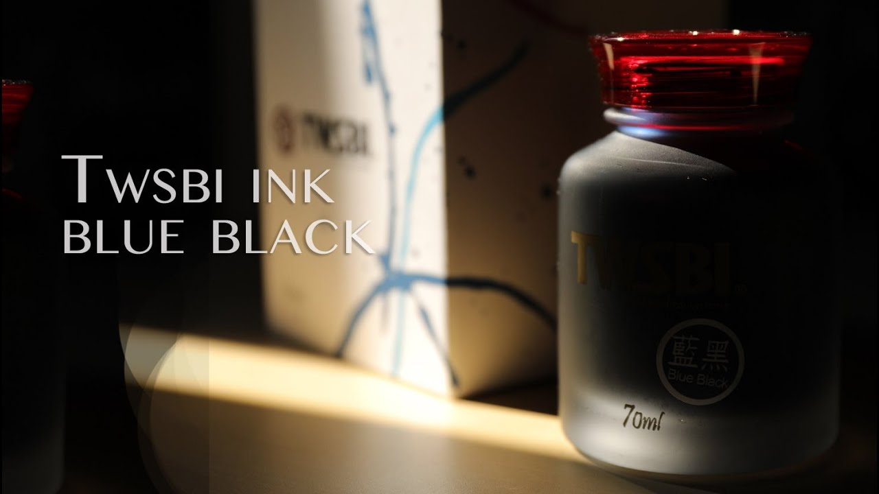 Inchiostro Twsbi blue black - ink test e recensione