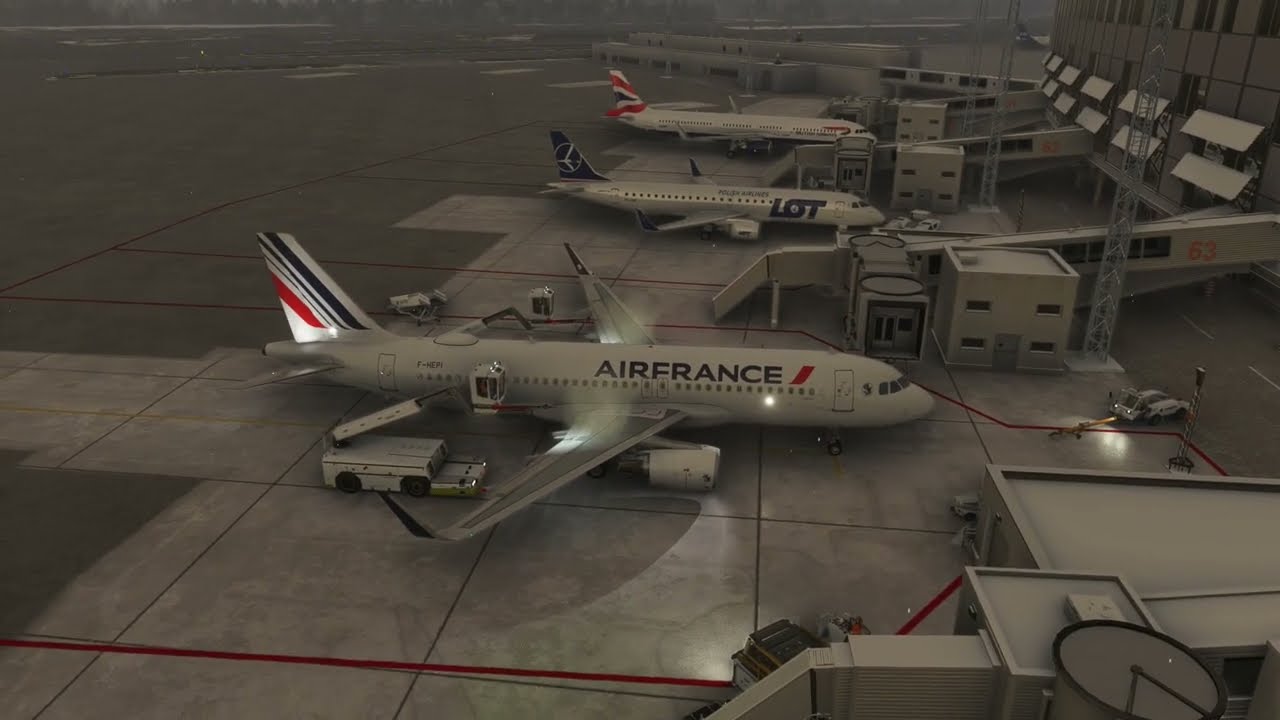 DEGIVRAGE AU DEPART DE STOCKHOLM ARLANDA A320SL AIR FRANCE