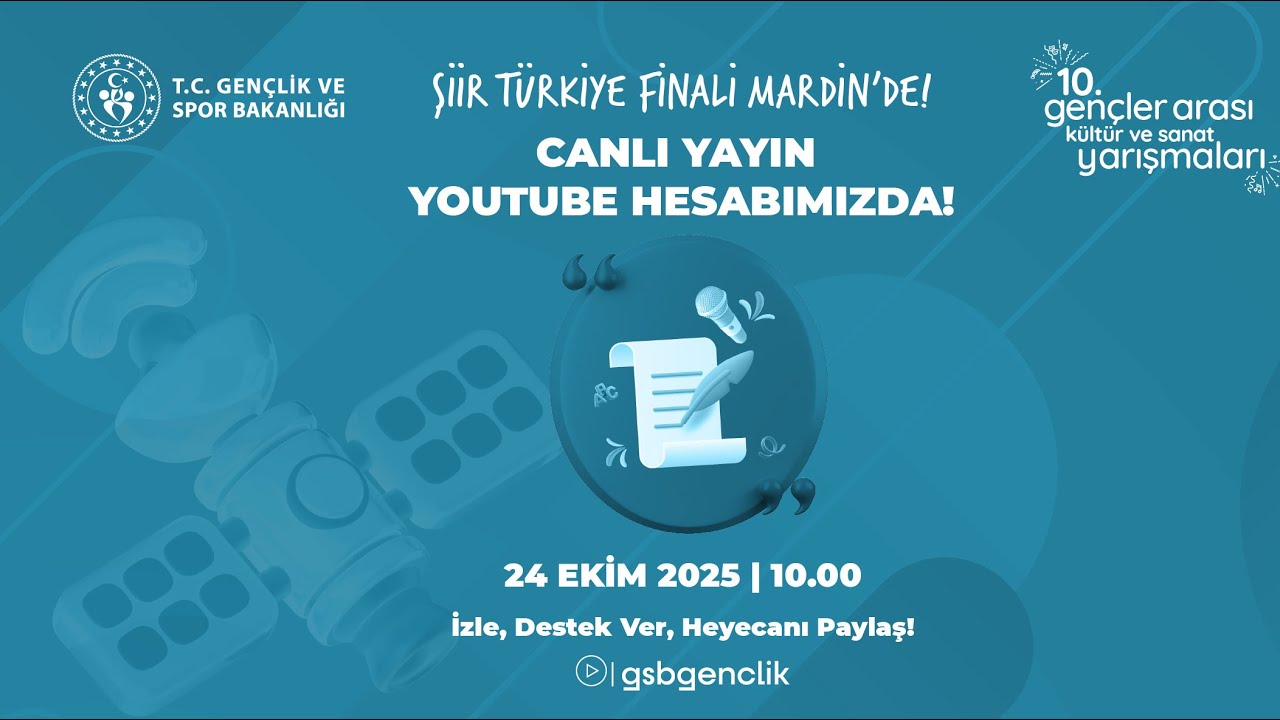 Kültür ve Sanat Yarışmaları  Türkiye Finali Şiir Kategorisi MARDİN