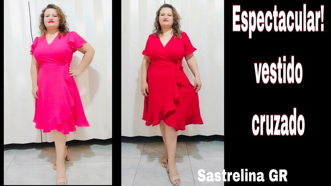 Espectacular Vestido cruzado! más fácil de lo que crees! ( patrón y confección)