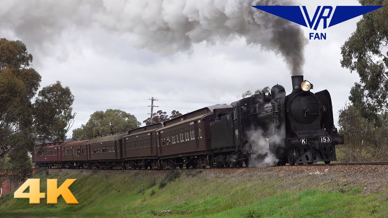 Steam Train in the Goldfields - Victorian Goldfields Railway: 4K Australian Trains