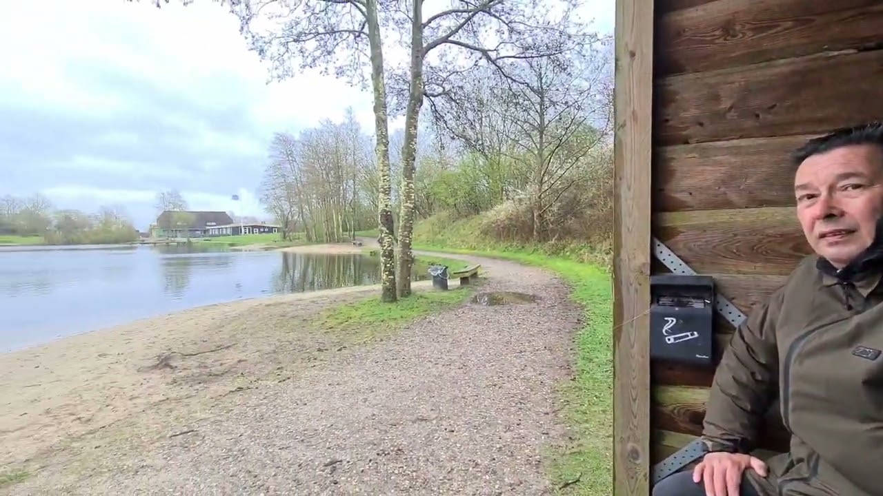 met de camper naar Denemarken te vissen. de eersten forellen zijn gevangen