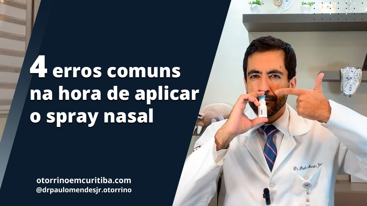 REMEDIO PARA RINITE: APRENDA COMO COLOCAR DE FORMA CORRETA O SPRAY NASAL DE CORTICOIDE ?