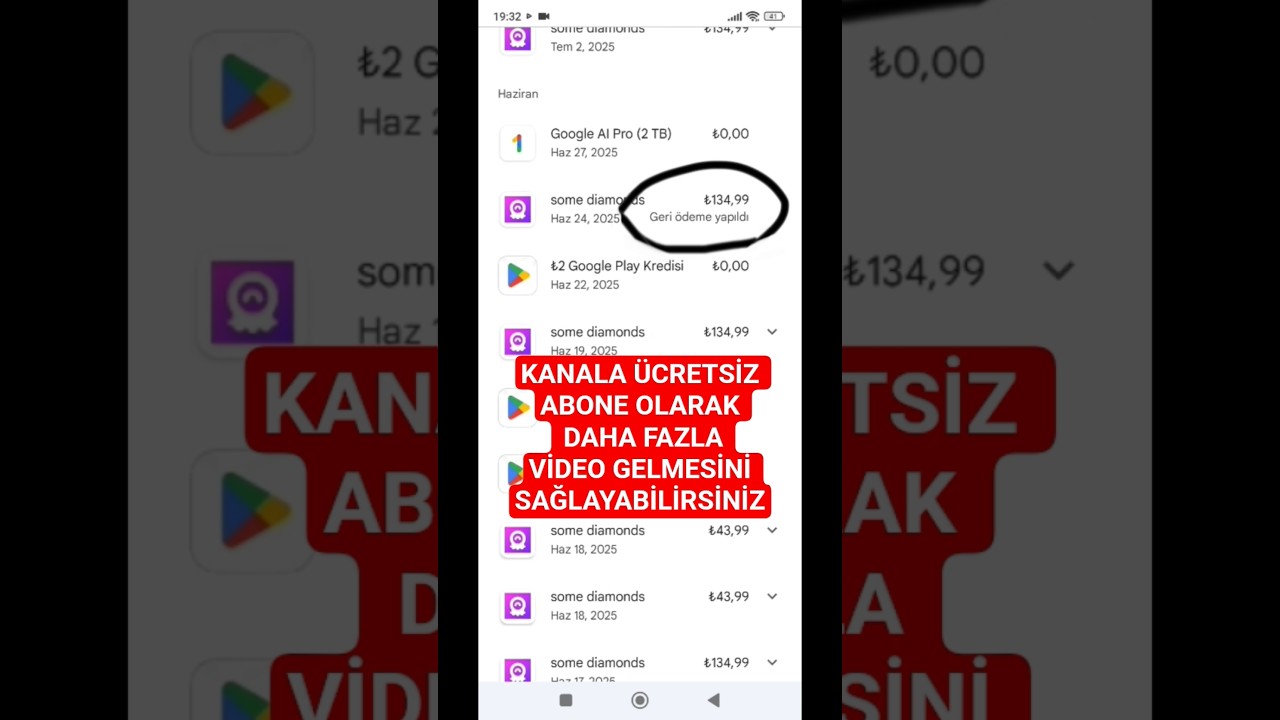 GOOGLE PLAY STORE GERİ &Ouml;DEME İADESİ NASIL ALINIR? #playstore #iade #&ouml;deme #alma